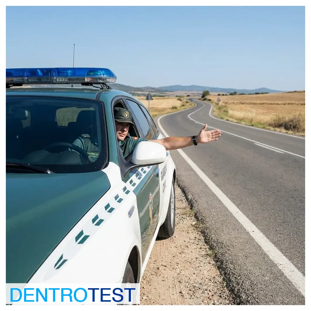 ¿Cómo debe actuar el conductor si un agente le ordena detenerse mediante señales desde un vehículo policial?