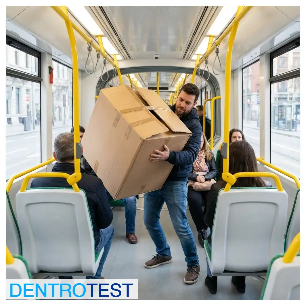 ¿Qué tipo de objetos o materiales tienen prohibido transportar los pasajeros en un vehículo?