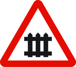 P-7 Level crossing with barriers