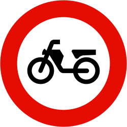 R-105 No entry for mopeds