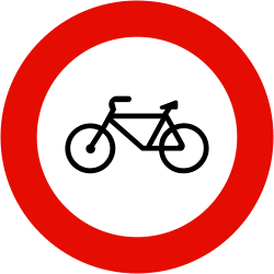 R-114 No entry for cycles