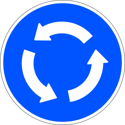 R-402 Mandatory roundabout direction