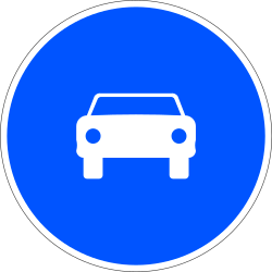R-404 Roadway for cars except motorcycles