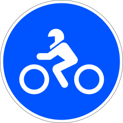 R-405 Roadway for two-wheeled motorcycles