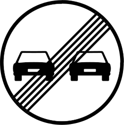 R-502 End of overtaking prohibition