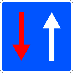 R-6 Priority over oncoming traffic