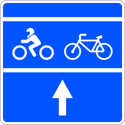 S-49 Motorcycle or bicycle advance zone