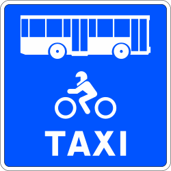 S-51a Lane reserved for specific types of vehicles
